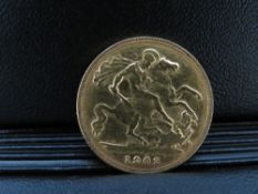 EDWARD VII 1902 HALF SOVEREIGN