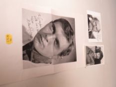 A TRAY OF AUTOGRAPHS AND PHOTOGRAPHS, LETTERS, CARD AND PAPER OF MAINLY FILM, THEATRE AND TELEVISION