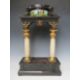 A 19TH CENTURY EUROPEAN STYLE DECORATIVE ARCH PORTICO CLOCK CASE, H 58 cm, base W 36 cm - Image 1 of 2