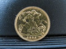 QUEEN ELIZABETH II 1982 HALF SOVEREIGN