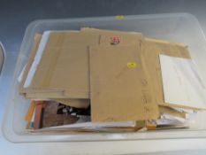 A TRAY OF AUTOGRAPHS AND PHOTOGRAPHS, LETTERS, CARD AND PAPER OF MAINLY FILM, THEATRE AND TELEVISION