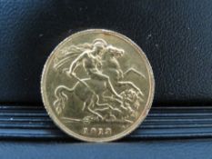 GEORGE V 1913 HALF SOVEREIGN