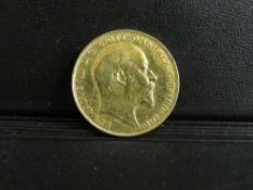 EDWARD VII 1908 SOVEREIGN