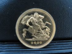 QUEEN ELIZABETH II 2010 HALF SOVEREIGN