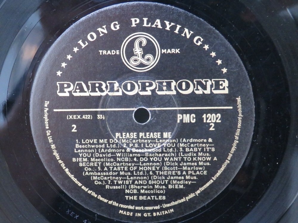 THE BEATLES PLEASE PLEASE ME MONO GOLD PARLAPHONE PMC1202 - Image 5 of 8