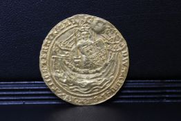EDWARD III (1327 - 77). 4th coinage, pre treaty period (1351-61), noble, class G. S. 1490 (with