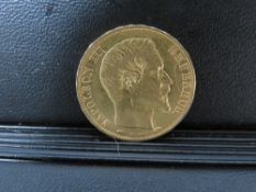 FRANCE - NAPOLEON III 1860 A GOLD 20 FRANCS