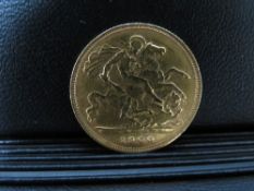 QUEEN VICTORIA VEILED HEAD 1900 HALF SOVEREIGN