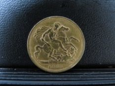 QUEEN VICTORIA VEILED HEAD 1893 HALF SOVEREIGN