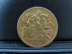 GEORGE V 1915 HALF SOVEREIGN, Sydney mint