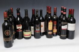 18 BOTTLES OF ASSORTED RED WINE TO INCLUDE BAYWOOD CALIFORNIA RUBY CABERNET 2006