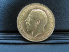 GEORGE V 1913 HALF SOVEREIGN