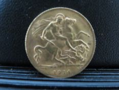 GEORGE V 1914 HALF SOVEREIGN