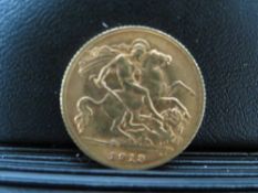 GEORGE V 1913 HALF SOVEREIGN