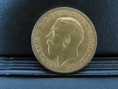 GEORGE V 1912 HALF SOVEREIGN