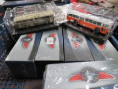 EIGHT BOXED CLASSIC COACHES - SOME STILL FACTORY WRAPPED