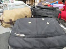 A CASED VINTAGE CANNON CAMERA AND ACCESSORIES TOGETHER WITH A CANNON VIDEO RECORDER AND A TOSHIBA