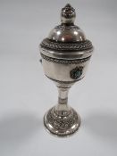 SMALL WHITE METAL CHALICE