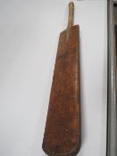 A VINTAGE LAMBERTS TREBLE SPRING CRICKET BAT A/F