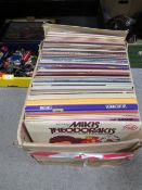 A TRAY OF ASSORTED LP RECORDS TO INCLUDE BRENDA LEE , CHAS AND DAVE , AND THE MUSIC OF MIKIS