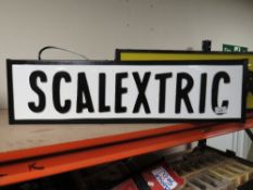 A SCRATCH BUILT MODEL ILLUMINATING SCALEXTRIC LIGHT BOX SIGN