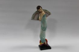 A KEVIN FRANCIS LIMITED EDITION FIGURINES LADY WITH FAN