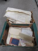 TWO BOXES OF DEEDS AND EPHEMERA