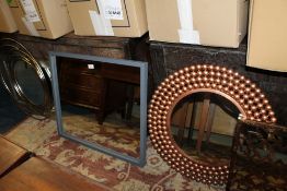 SEVEN ASSORTED MODERN MIRRORS INCLUDING GOLD EXAMPLES