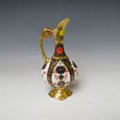 A ROYAL CROWN DERBY IMARI PATTERN EWER PITCHER JUG, pattern no. 1128, H 26 cmCondition Report:1st