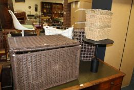 A WICKER BASKET ETC.