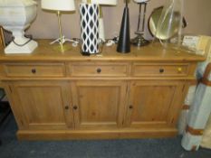 A MODERN COLONIAL STYLE SIDEBOARD W-155 CM