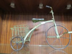 A METAL BIKE PLANTER