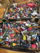 TWO TRAYS OF ASSORTED DIE CAST VEHICLE TO INCLUDE MATCHBOX