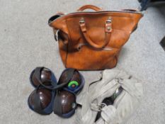 A SELECTION OF ASSORTED SET OF LAWN BOWLS