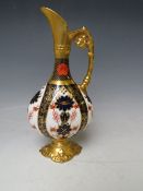 A ROYAL CROWN DERBY IMARI EWER PITCHER JUG, pattern no. 1128, H 26 cmCondition Report:No obvious