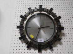 A VINTAGE METAMEC WALL CLOCK