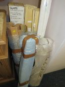 THREE MODERN WOOD EFFECT BLINDS