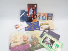 A SELECTION OF COLLECTORS COIN PACKS, TO INCLUDE A SILVER 2013 £20 AND VARIOUS £5 COIN PACKS ETC