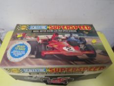 A VINTAGE BOXED SCALEXTRIC SUPERSPEED C.547 IN ORIGINAL BOX (UNCHECKED)