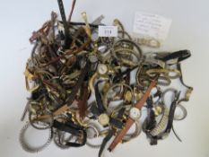 A LARGE COLLECTION OF LADIES WRISTWATCHES, MANUAL & QUARTZ, TO INCLUDE EXAMPLES BY RONE, PANTO,