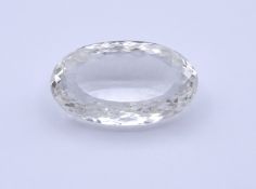 klarer Bergkristall, 80ct., oval facc. 35,2x20,8x16,0mm