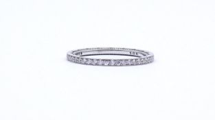 Memory WG Ring 18K "Tacori", (Verlobungsring) mit 47 Diamanten zus.ca. 0,3ct., 2,0g., RG 51, Inneng