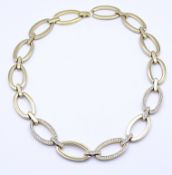 Modeschmuck Halskette, goldfarben, L. 46,5cm