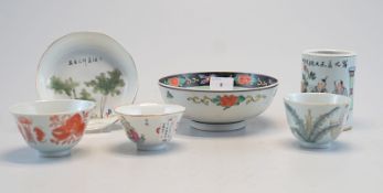 6 antike chinesische Porzellane