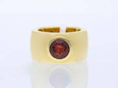 Ring mit Rhodolith in 750 Weißgold