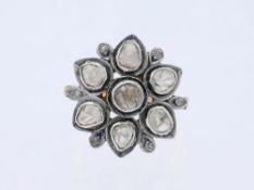 Ring mit Diamanten in 750 Roségold