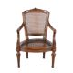 A PAIR OF NORTH ITALIAN CARVED WALNUT ARMCHAIRS - Image 3 of 4