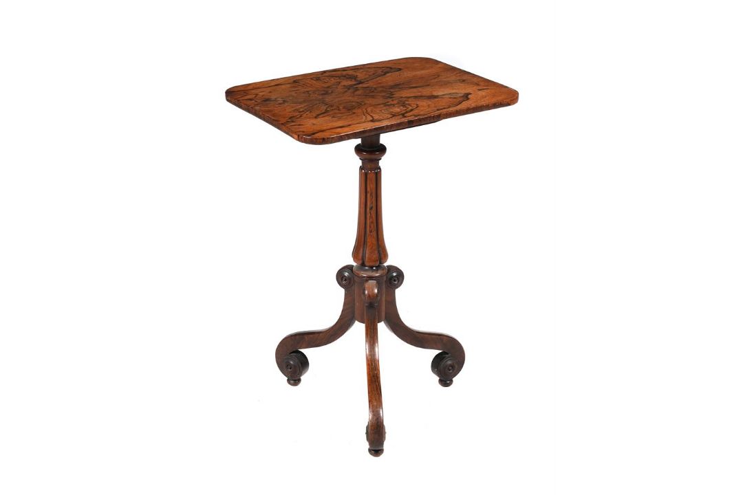 Y A WILLIAM IV ROSEWOOD TRIPOD OCCASIONAL TABLE - Image 1 of 2