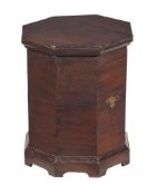 AN OAK OCTAGONAL BOX