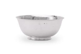 A GEORGIAN IRISH SILVER PLAIN CIRCULAR BOWL